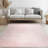 Moroccan Pink Hand Knotted Wool Rug