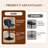 Lirah Vegan Leather Swivel Adjustable Height Upholstered Bar & Counter Stools-768059507-750099286