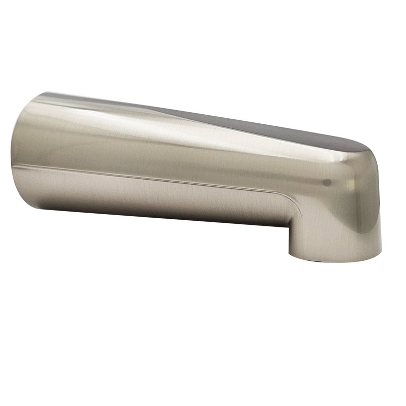 Universal Fit 7" Wall Mount Tub Spout, Zinc, Satin Nickel