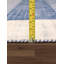 Tapis bleu en laine / coton / viscose à motif écossais fait à la main 4 pi 11 po x 8 pi 8 po