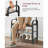 Coat Rack, Hall Tree With Shoe Bench For Entryway, Entryway Bench With Coat Rack, 4-In-1, With 9 Removable Hooks, A Hanging Rod, 13.3 X 28.3 X 72.1 Inches, Rustic Walnut And Black UHSR040B41