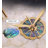 Golden White Seashell Metal Wall Clocks-110359709
