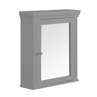 Pocklingt 470 mm W 508 mm H Surface Framed Mirrored Medicine Cabinet 1 Adjustable Shelves with Mirror
