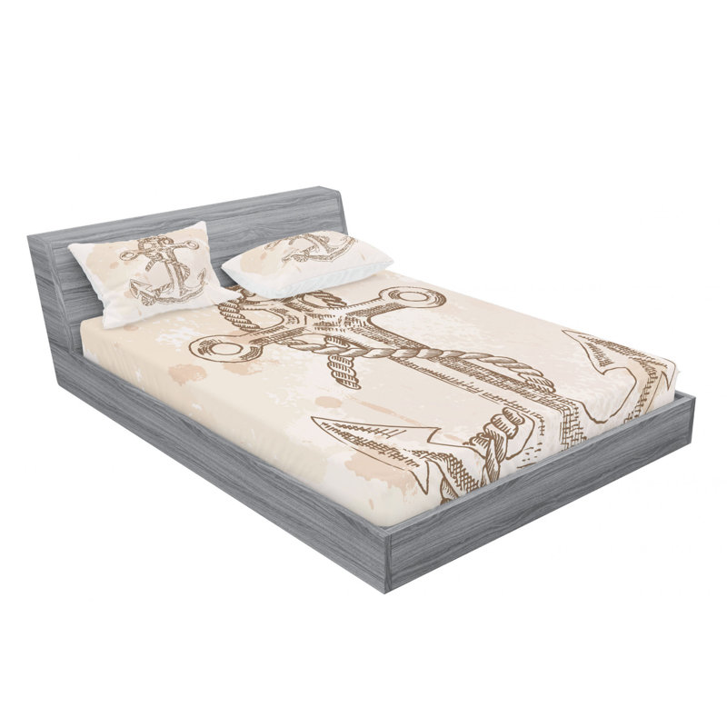 Microfiber Sheet Set, Queen Sheet Set with Fitted Sheet