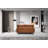 Arkeria 57.9" High-End Bronzed Fabric Square Arm Black Metal Leg Loveseat With Round Pillow-555882580