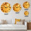 Horloge murale orange et orange-117306505