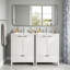 48" Bathroom Vanity Set, Modern Bathroom Vanity with Single Faucet Hole, Textured Door Panels and a Drawer, Pine Legs, Large Storage Space & Soft Close Hinges