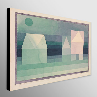 Three Houses by Paul Klee - 1 Piece Wrapped Canvas Wall Art