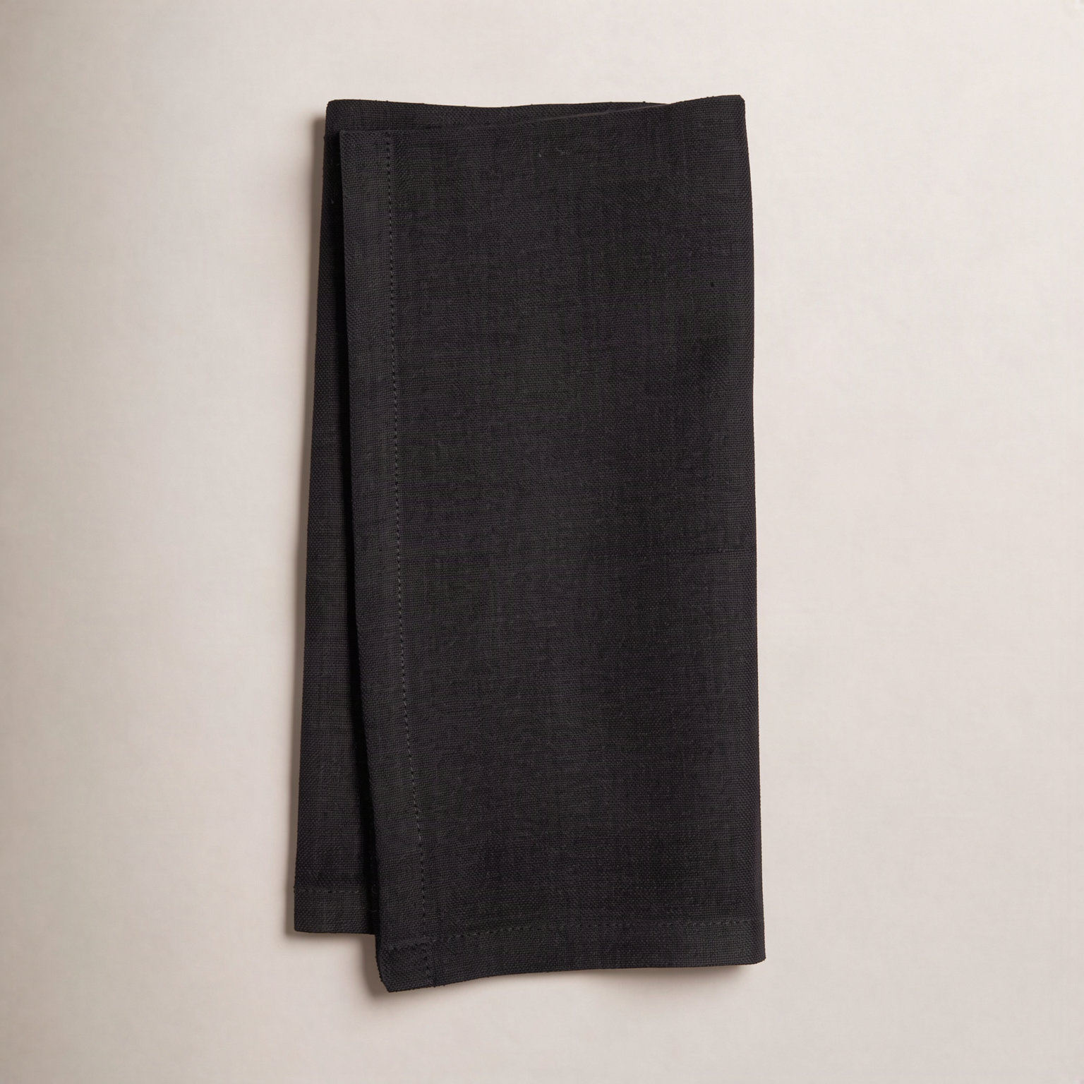 Torrian Reversible Cotton Napkin, Black