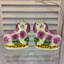 Pair of Pink Bunnies Glass Ornament-1957226084