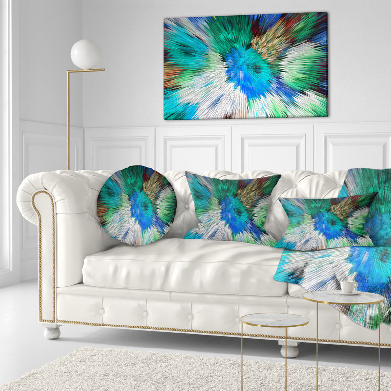 Coussin lombaire à fleurs en tissu 3d floral extrusive