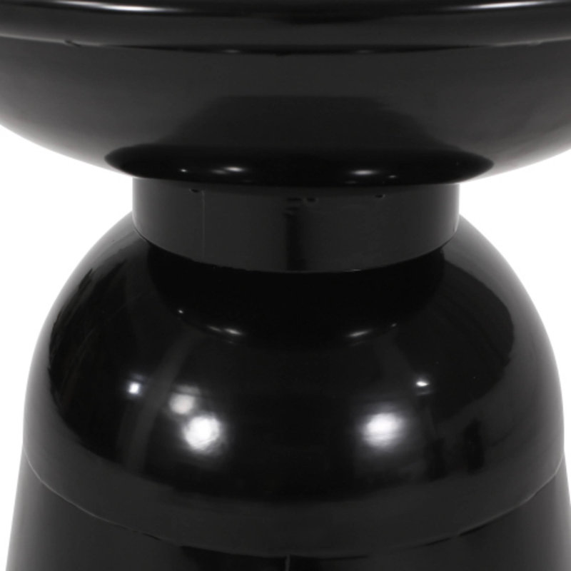 Tables d'appoint pour l'extérieur (conception évasée, ensemble de 2), Noir