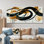 «Gold», jeu optique en spirale I noir - Constructivisme, art mural
