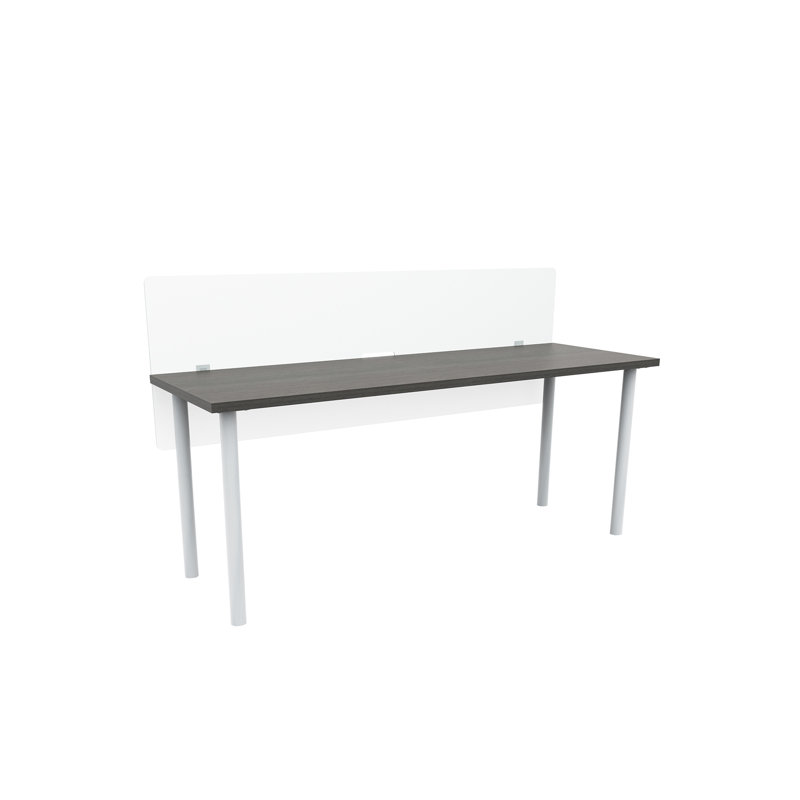 Table multi-usage avec pieds et roulettes Jurni, H 29,50 po x L 72 po, gris