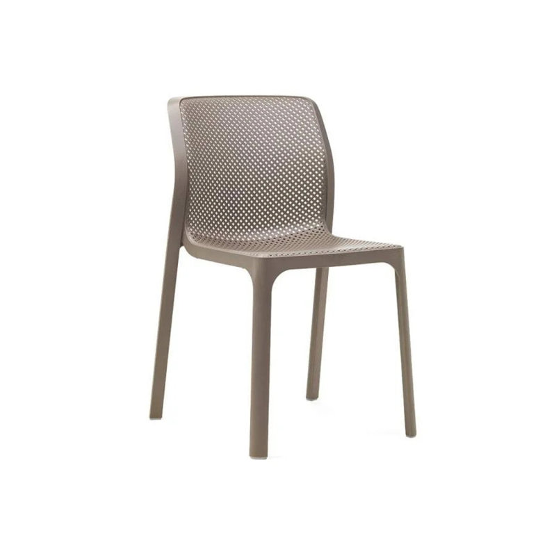 Bit Outdoor Dining Side Chair, Dove Gray