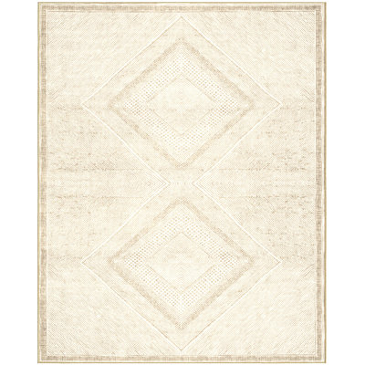 Viscose Geometric Indoor Rug