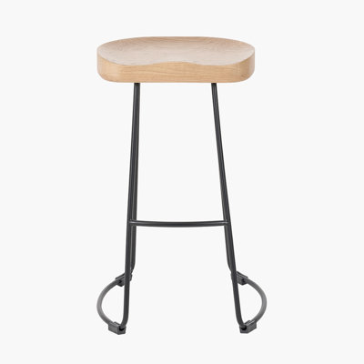Adhitya Counter Stool with Metal Frame