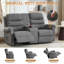 Fauteuil inclinable manuel avec canapé et fauteuil inclinable double-1499291793