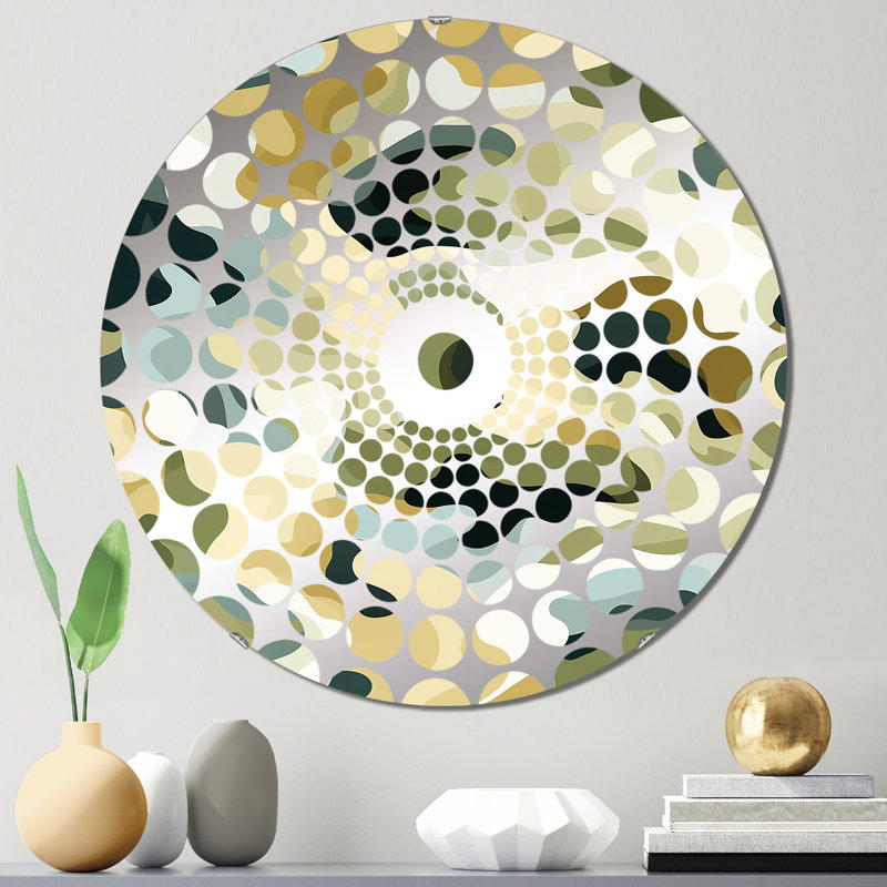 Miroir décoratif à cercles concentriques Desert Oasis Ideational, 23,6 po x 23,6 po