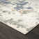 Tapis beige / gris / bleu marine Quinlan Lux