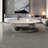 Simple oval marble coffee table-107612594