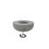 Eclipse 44" Natural Gas Fire Pit Table Bundle Includes Wind Guard and Burner Lid