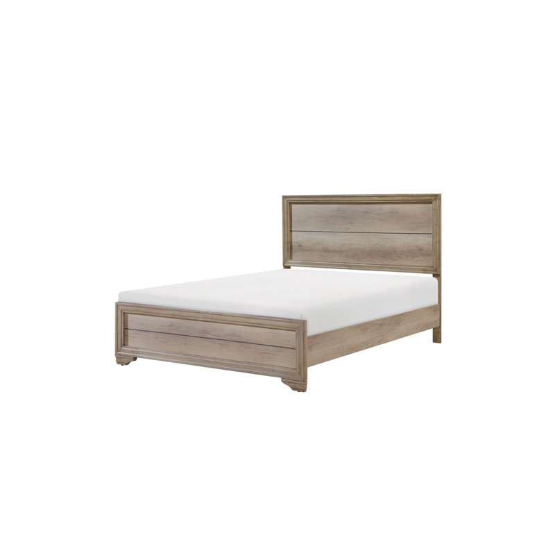 Buchanan 3-2_Sherwood Rust Panel Bedroom Set, Full, 3 Pieces: 2 Nightstand, Bed