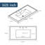 Meuble-lavabo simple 36 po avec plateau Revae