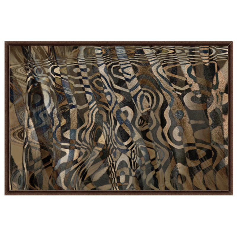 Zebra 1 Framed Photographic Print Canvas, 20.16" H x 29.16" W