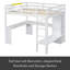 Lit mezzanine double avec bureau en L, garde-robe et tablettes de rangement-1011326052-1011326054