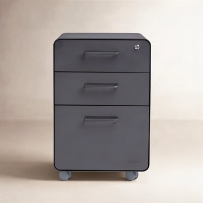  Stow 3-Drawer File Cabinet, With Caster