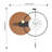 Metal Wall Clock With Pendulum