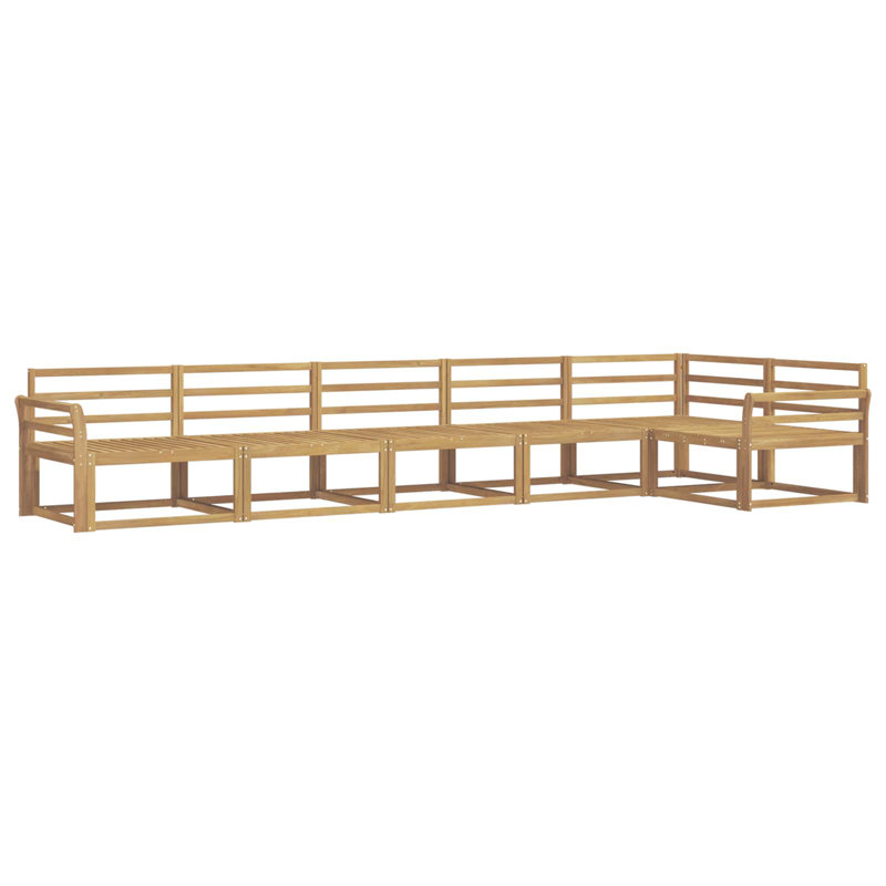 408cm Wide Patio Sectional Set, 6