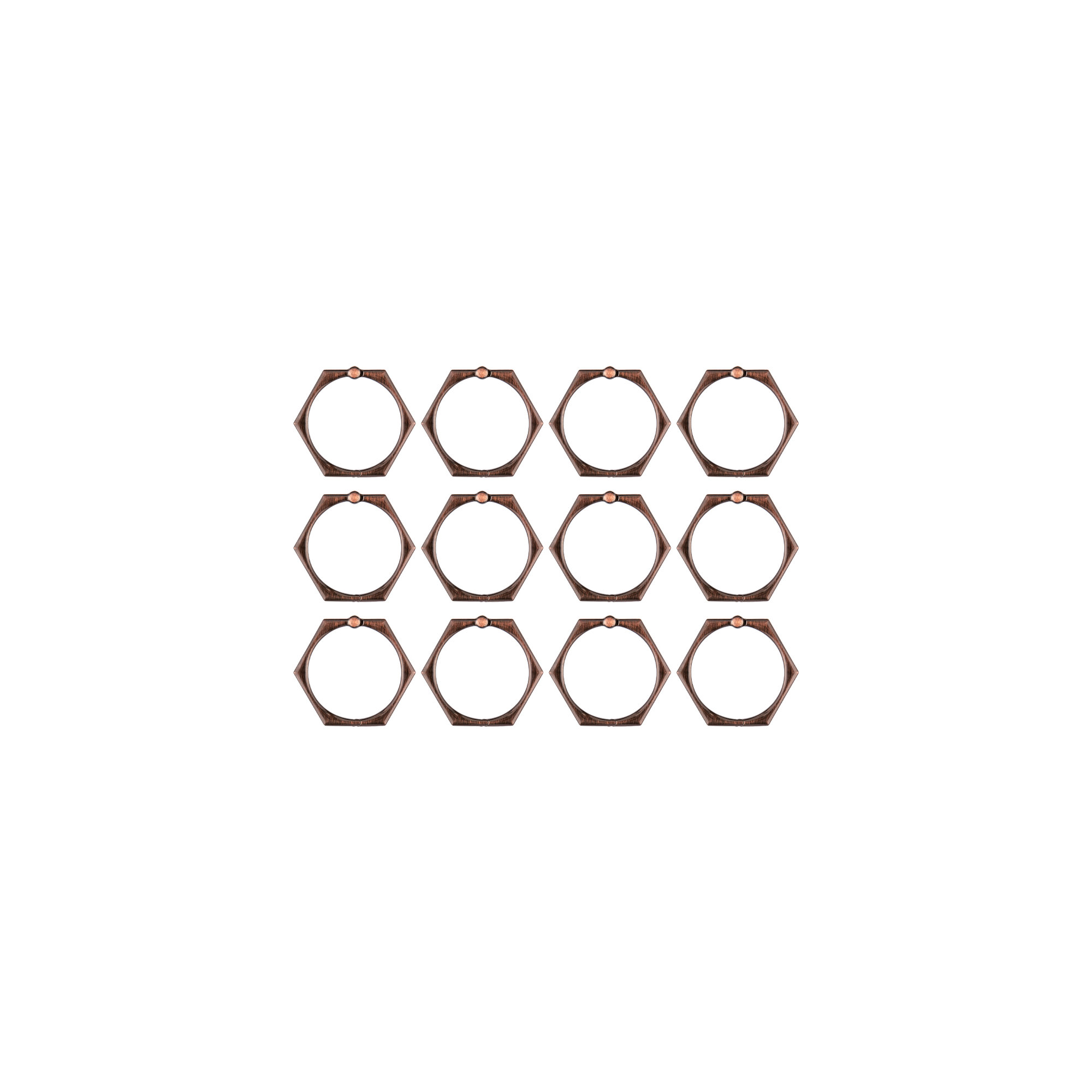 Utopia Alley Shower Curtain Hooks, Bronze