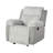Transitional Style Manual Glider Recliner Two Tone Design Gray Finish Primary Living Room-954901838