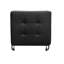 Chaise de futon réglable pour enfants Abrish en argent et noir