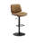 Modern Swivel 26”H Barstool, Adjustable Height Counter Stool With Bentwood, Faux Leather Upholstered Bar Stool With Footrest For Bar, Kitchen, Dining Room-1439792111