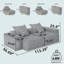 Canapé modulaire surdimensionné Modern-1125009830
