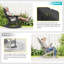 Chaise berçante pliable en PEHD toutes saisons avec repose-pieds rétractable Adirondack-1123916717