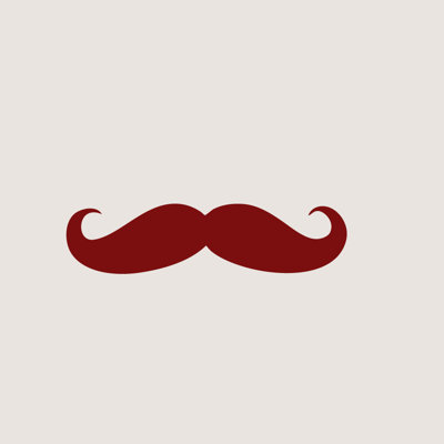 Décalcomanie murale mustache Milbrandt
