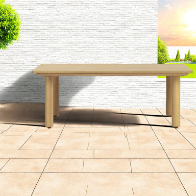 Portable Patio Tables, Acacia Wood Compact Modern Coffee Table For Patio