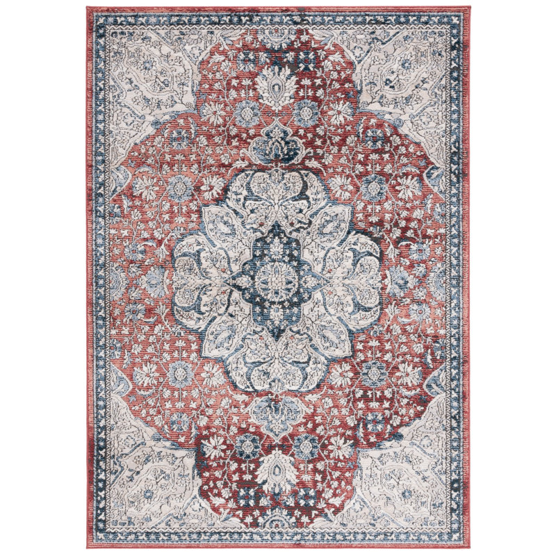 Jaqulynn Performance Oriental Rug, Round 6'7"