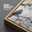 Oiseaux bleus sereins sur des branches d'animaux mignons-98042220-111568072