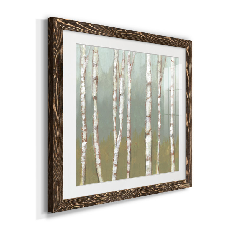 Simple encadré Birchline I-Premium, prêt à accrocher, H 22,5 po x l 22,5 po x P 1,5 po, Papier, cadre noyer, Blanc