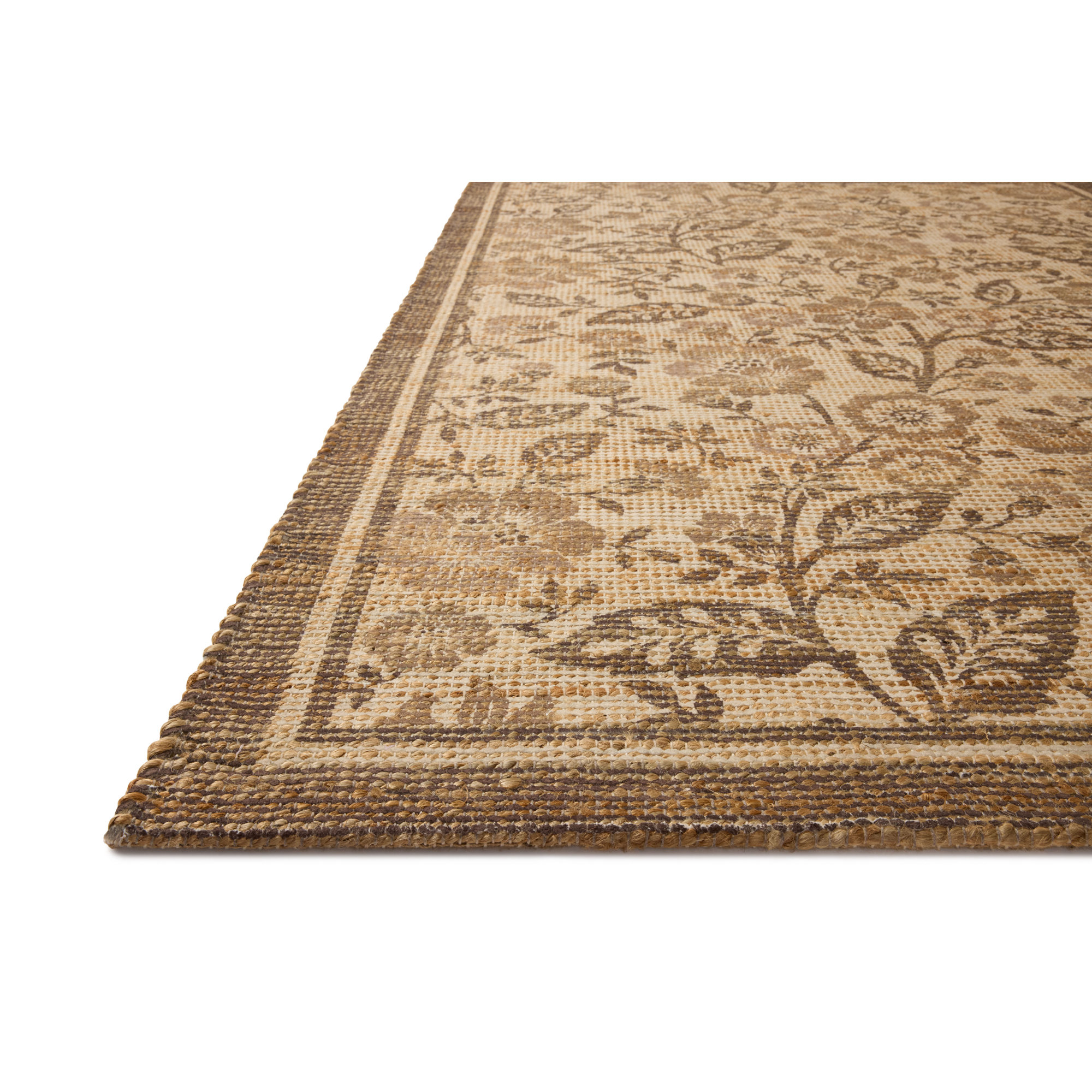 Delao Bark / Mocha Area Rug, Rectangle 5' x 7'6"
