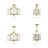 Djamshid Glass Semi Flush Mount-1465014874