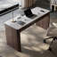 Bureau à 3 tiroirs Smoky Wood-603273345