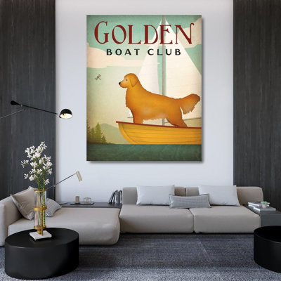 Breakwater Bay Fowler, Ryan Gallery Wrapped Canvas Art Titled: Golden Sail