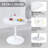 Elegant Dining Room Round Table  Set for 2-4-202104935-202104932-202104939