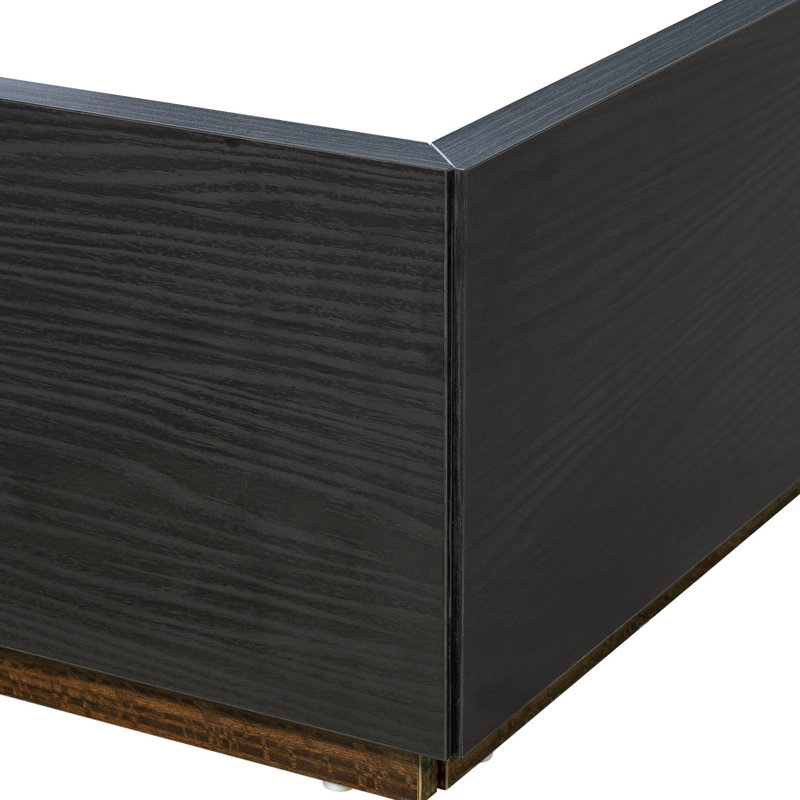 Kayner Bed With LED Lights - Charcoal, King